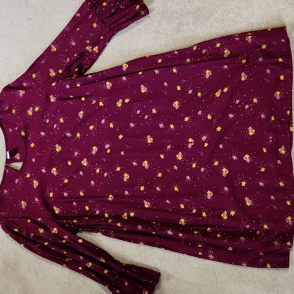 Old Navy Shift Flowered Dress- Large but measuring medium